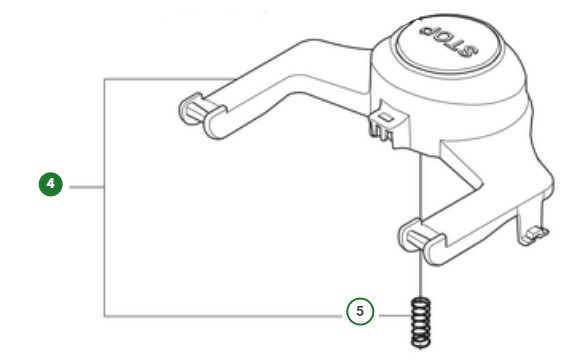 BUTTON KIT STOP P14 i gruppen  hos Motorsågsbutiken (5465071-01)