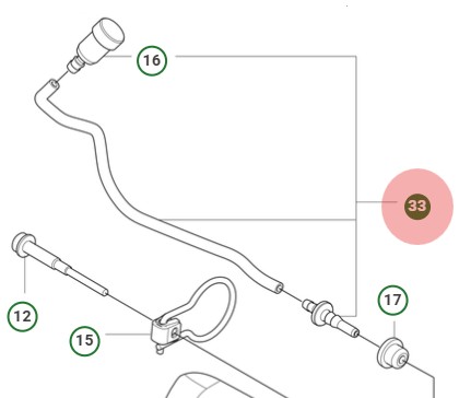 BREATHER HOSE ASSY T540XP MARK i gruppen Reservdelar Motorsågar / Husqvarna Motorsågar 500-serie / Reservdelar Husqvarna T540XP Mark III hos Motorsågsbutiken (5465437-01)