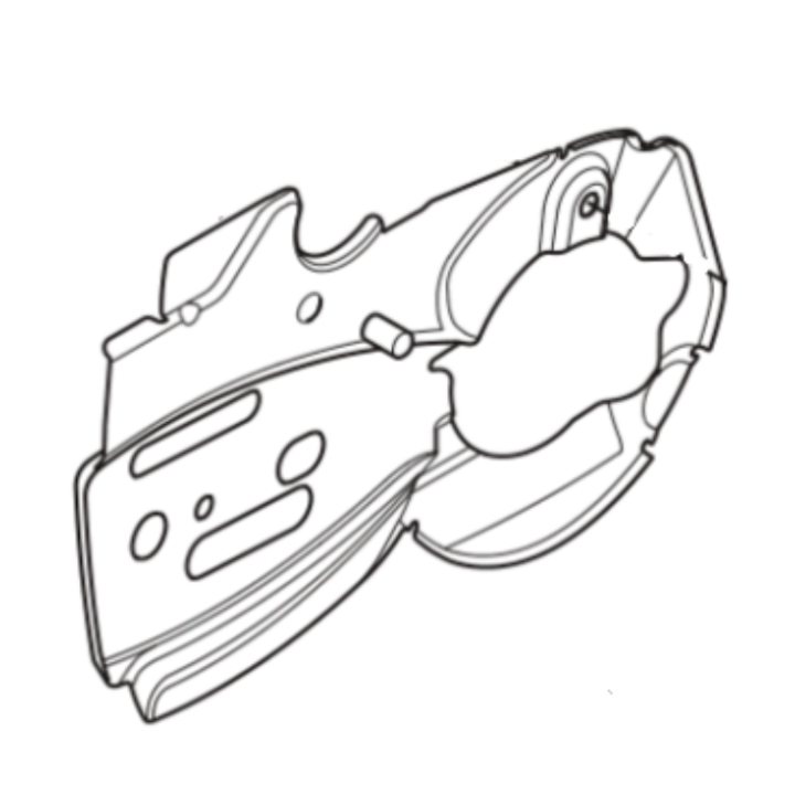 CHAIN GUIDE PLATE ASSY i gruppen Reservdelar Motorsågar / Husqvarna Motorsågar 500-serie / Reservdelar Husqvarna 550i XP hos Motorsågsbutiken (5471182-01)