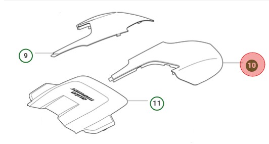 COVER TOP - RIGHT ORANGE i gruppen  hos Motorsågsbutiken (5472741-01)