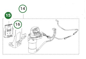 Fäste batteri Husqvarna HS166AE i gruppen  hos Motorsågsbutiken (5472820-01)