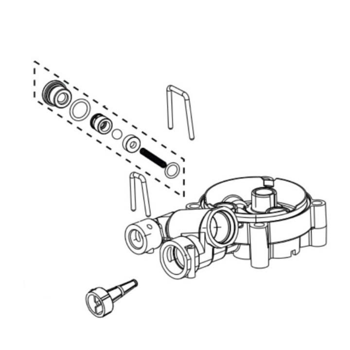 CYLINDERBLOCK KIT W,EASY S i gruppen Övriga Reservdelar / Reservdelar Husqvarna Högtryckstvättar / Reservdelar Husqvarna PW350 II hos Motorsågsbutiken (5473751-01)