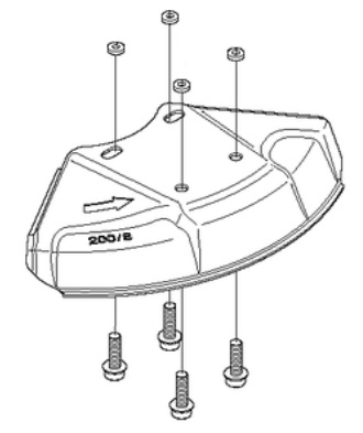 BLADE GUARD ASSY TORX i gruppen Reservdelar Röjsågar / Röjsågar Husqvarna 500-serie / Reservdelar Husqvarna 535iFR hos Motorsågsbutiken (5745326-02)