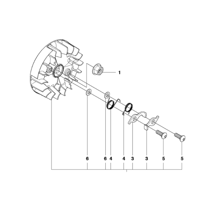 Rotor i gruppen Reservdelar Motorsågar / Reservdelar Jonsered Motorsågar / Reservdelar Jonsered CS2125T hos Motorsågsbutiken (5753221-01)