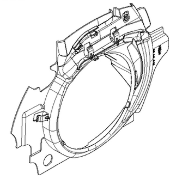 Luftskydd i gruppen Reservdelar Motorsågar / Husqvarna Motorsågar 400-serie / Reservdelar Husqvarna 465 Rancher hos Motorsågsbutiken (5755468-01)
