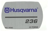 Dekal 5757297-01 i gruppen Reservdelar Motorsågar / Husqvarna Motorsågar 200-serie / Reservdelar Husqvarna 235 / E hos Motorsågsbutiken (5757297-01)