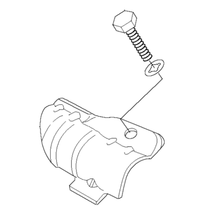 BRACKET ASSY i gruppen Reservdelar Röjsågar / Röjsågar Husqvarna 200-serie / Reservdelar Husqvarna 233RJ hos Motorsågsbutiken (5757787-01)