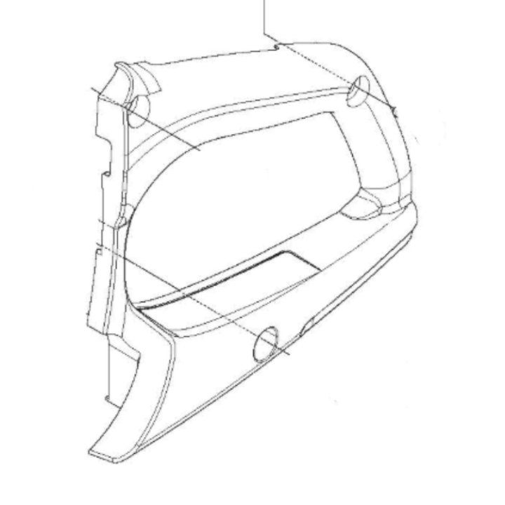 Kåpa i gruppen Reservdelar Motorsågar / Reservdelar McCulloch Motorsågar / Reservdelar McCulloch CS380 hos Motorsågsbutiken (5760257-01)