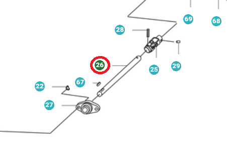 Drivaxel i gruppen  hos Motorsågsbutiken (5764895-01)