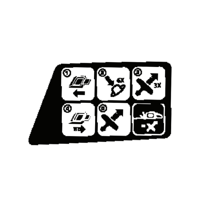 Dekal i gruppen Övriga Reservdelar / Reservdelar Jonsered Häcksaxar / Reservdelar Jonsered HT2223T hos Motorsågsbutiken (5766456-01)