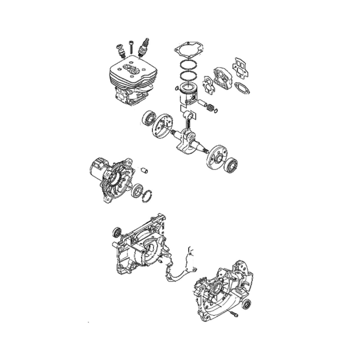 Short Block Assy 5767988-03 i gruppen Reservdelar Röjsågar / Reservdelar Jonsered Röjsågar / Reservdelar Jonsered FC2256W hos Motorsågsbutiken (5767988-03)