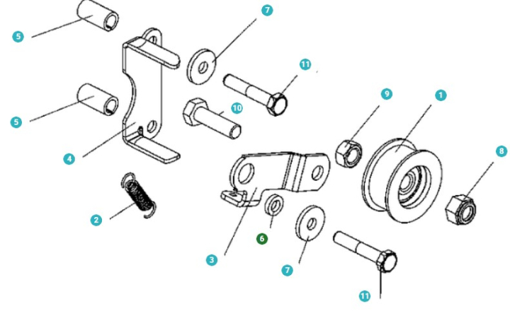 Distansbricka i gruppen Övriga Reservdelar / Reservdelar Partner Jordfräsar / Reservdelar Partner PFT44-154 hos Motorsågsbutiken (5775204-01)
