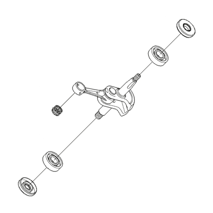 Vevaxel i gruppen Övriga Reservdelar / Reservdelar McCulloch Häcksaxar / Reservdelar McCulloch SuperLite 4528 hos Motorsågsbutiken (5776700-01)