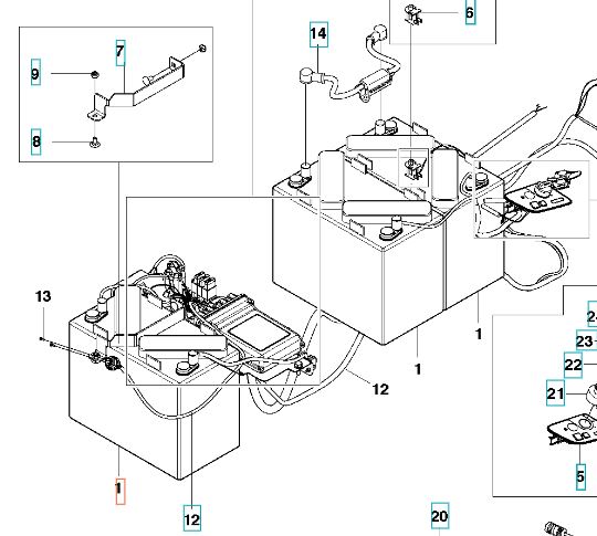 Batteri till Rider Battery i gruppen  hos Motorsågsbutiken (5781515-01)