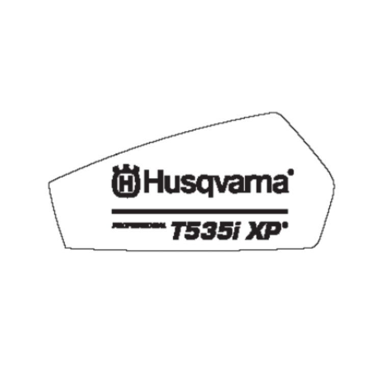 Dekal T535I Xp i gruppen Reservdelar Motorsågar / Husqvarna Motorsågar 500-serie / Reservdelar Husqvarna T535i XP hos Motorsågsbutiken (5782290-02)