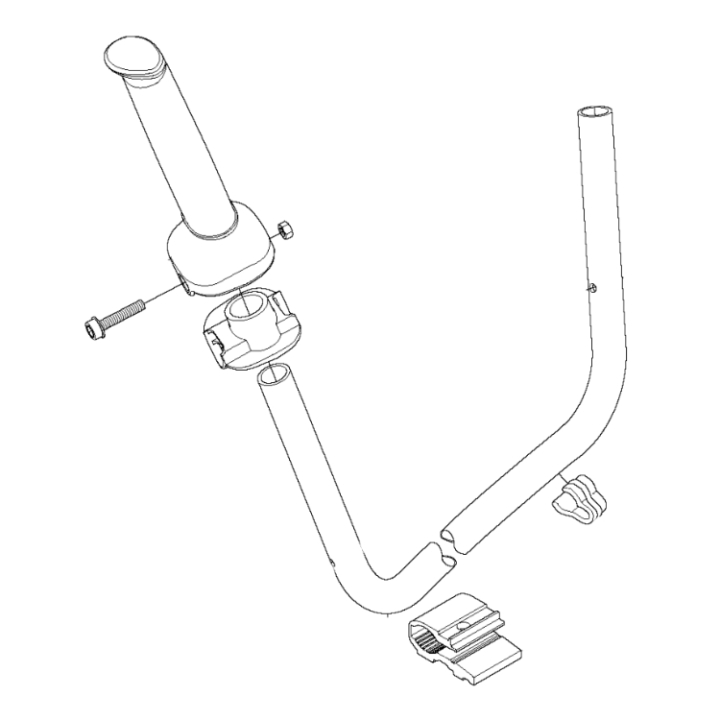 Styre Komplett Mjuka Handtag 5782482-01 i gruppen Reservdelar Röjsågar / Röjsågar Husqvarna 500-serie / Reservdelar Husqvarna 525RK hos Motorsågsbutiken (5782482-01)