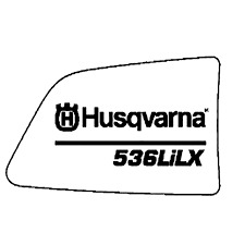 Dekal i gruppen Reservdelar Röjsågar / Röjsågar Husqvarna 500-serie / Reservdelar Husqvarna 536LiLX hos Motorsågsbutiken (5790062-04)
