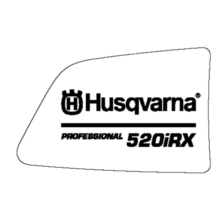 Decal Product 520Irx i gruppen Reservdelar Röjsågar / Röjsågar Husqvarna 500-serie / Reservdelar Husqvarna 520iRX hos Motorsågsbutiken (5790062-10)