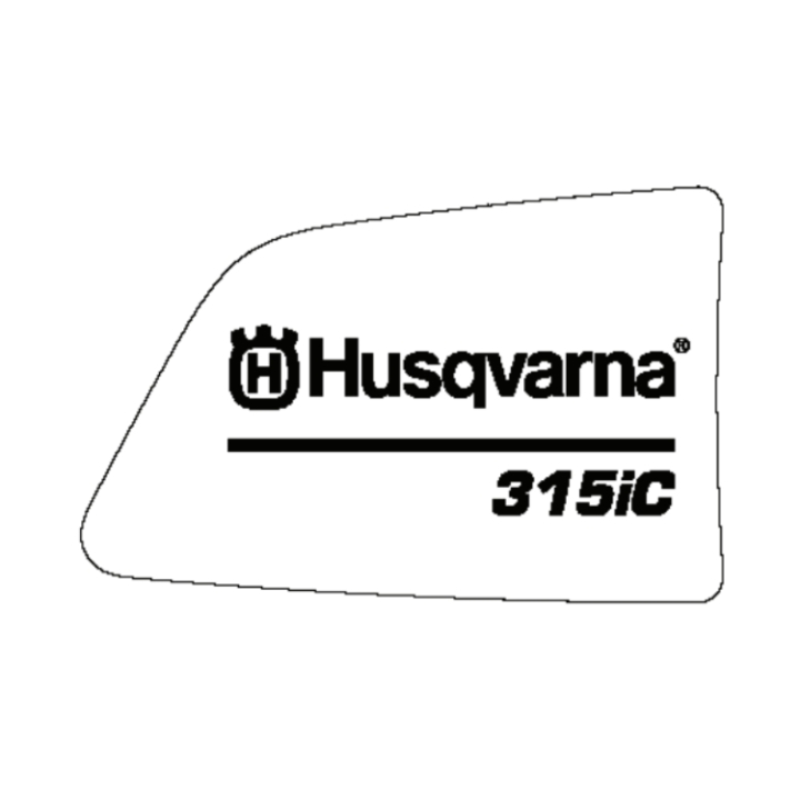 Decal Product 315Ic i gruppen Reservdelar Röjsågar / Röjsågar Husqvarna 300-serie / Reservdelar Husqvarna 315iC hos Motorsågsbutiken (5790062-11)