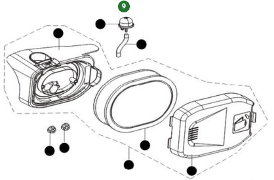 Fuel Tank 50 State.2.7L Sk2082 i gruppen Övriga Reservdelar / Reservdelar Jonsered Jordfräsar / Reservdelar Jonsered J208F24 hos Motorsågsbutiken (5803527-01)