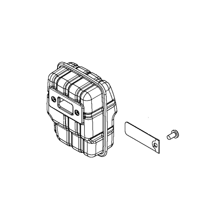 Ljuddämpare Kpl i gruppen Reservdelar Motorsågar / Husqvarna Motorsågar 500-serie / Reservdelar Husqvarna 525P5S hos Motorsågsbutiken (5805236-02)