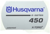 Dekal i gruppen Reservdelar Motorsågar / Husqvarna Motorsågar 400-serie / Reservdelar Husqvarna 450/E hos Motorsågsbutiken (5808153-02)