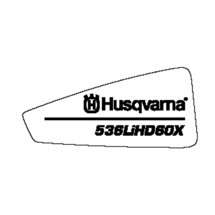 Dekal i gruppen Övriga Reservdelar / Reservdelar Husqvarna Häcksaxar / Reservdelar Husqvarna 536LiHD70X hos Motorsågsbutiken (5816628-01)