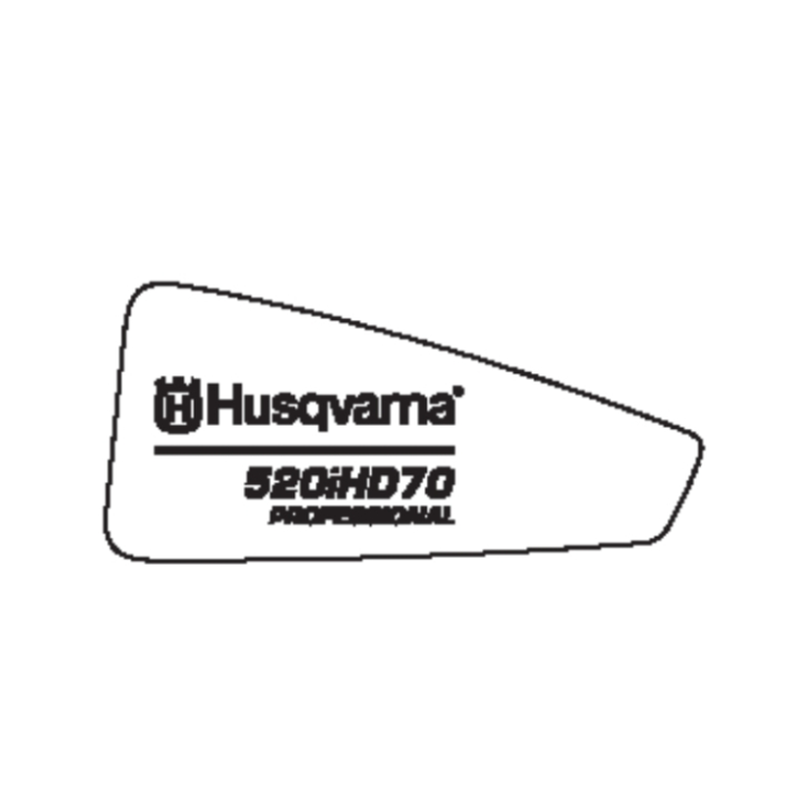 Decal Product Left 520Ihd70 i gruppen Övriga Reservdelar / Reservdelar Husqvarna Häcksaxar / Reservdelar Husqvarna 520iHD70 hos Motorsågsbutiken (5816628-06)