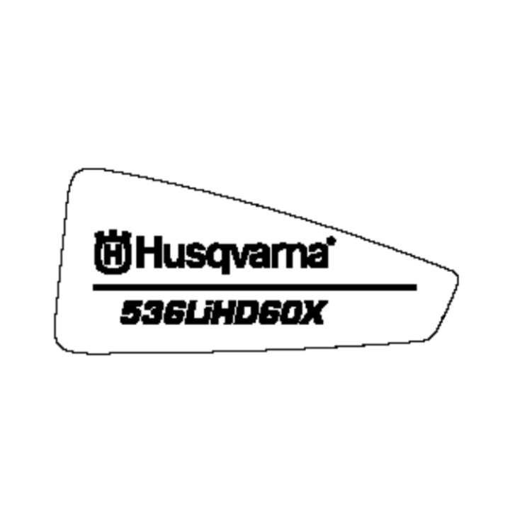 Dekal i gruppen Övriga Reservdelar / Reservdelar Husqvarna Häcksaxar / Reservdelar Husqvarna 536LiHD70X hos Motorsågsbutiken (5816629-01)