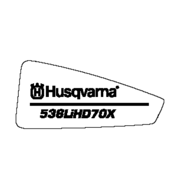 Dekal i gruppen Övriga Reservdelar / Reservdelar Husqvarna Häcksaxar / Reservdelar Husqvarna 536LiHD70X hos Motorsågsbutiken (5816629-02)