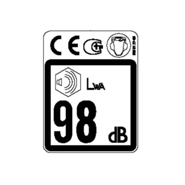 Label Combi Eu/Aus 102 Db i gruppen  hos Motorsågsbutiken (5817840-08)