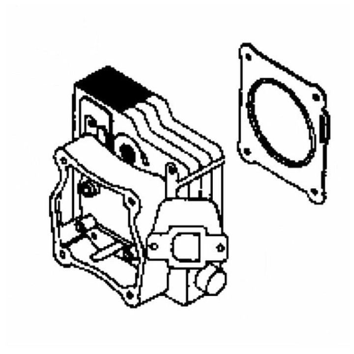 Cylinder Head Lct.208Cc.Epa Ii i gruppen Övriga Reservdelar / Reservdelar Husqvarna Jordfräsar / Reservdelar Husqvarna TF224 hos Motorsågsbutiken (5820457-01)