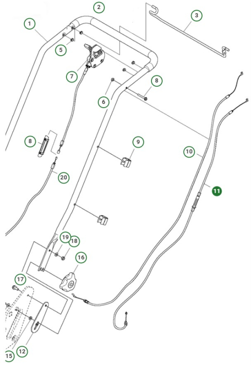 Vajer, Drivning i gruppen  hos Motorsågsbutiken (5821052-01)