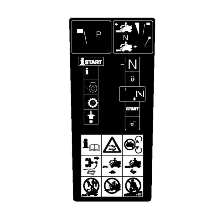 Varnings/Start Dekal P524 i gruppen  hos Motorsågsbutiken (5825700-06)