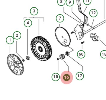 Pinion Pm, 11T, 21.25Mm Root D i gruppen  hos Motorsågsbutiken (5827017-01)
