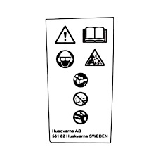 Label Ce No Db, Spare Part, 5827941-05 i gruppen Reservdelar Motorsågar / Husqvarna Motorsågar 500-serie / Reservdelar Husqvarna 564XPG Fuel Inject hos Motorsågsbutiken (5827941-05)