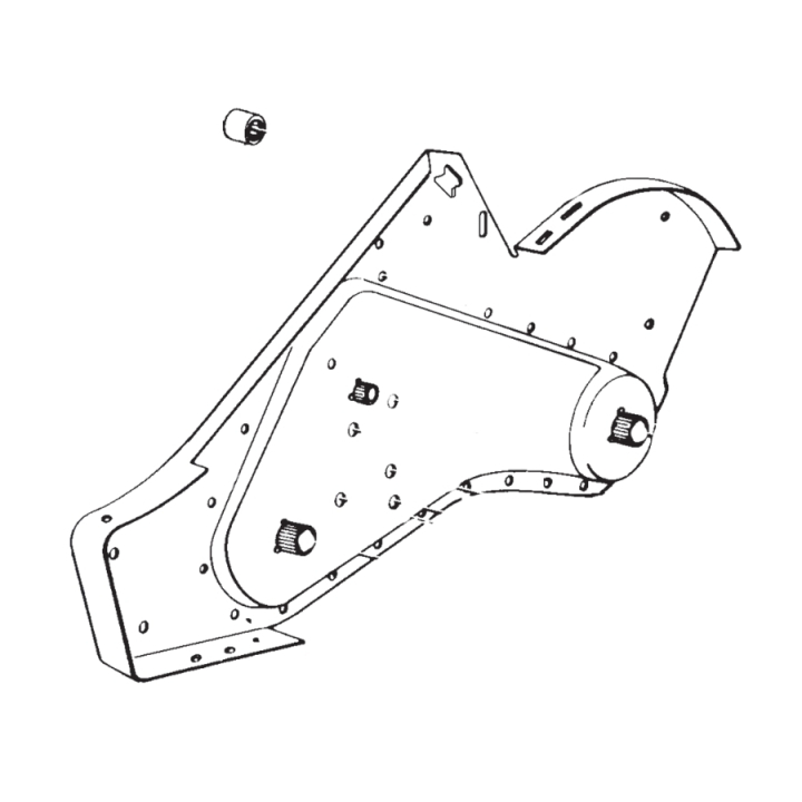 Gearcase,Asm,Rh/Bearing i gruppen Övriga Reservdelar / Reservdelar Husqvarna Jordfräsar / Reservdelar Husqvarna CRT 81 hos Motorsågsbutiken (5831104-01)