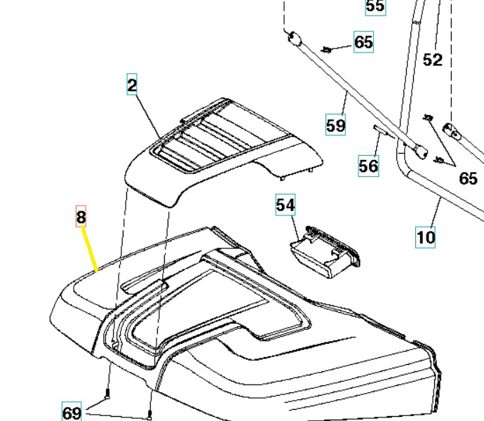 Grass Bag Bagger,Top (2 2) i gruppen  hos Motorsågsbutiken (5838259-01)