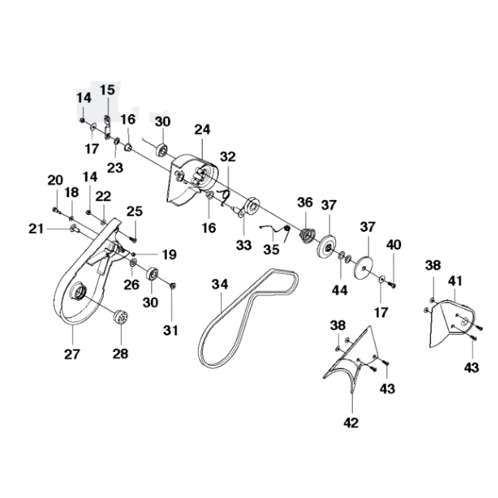 Transmission Kit Collector Hus i gruppen  hos Motorsågsbutiken (5851927-03)