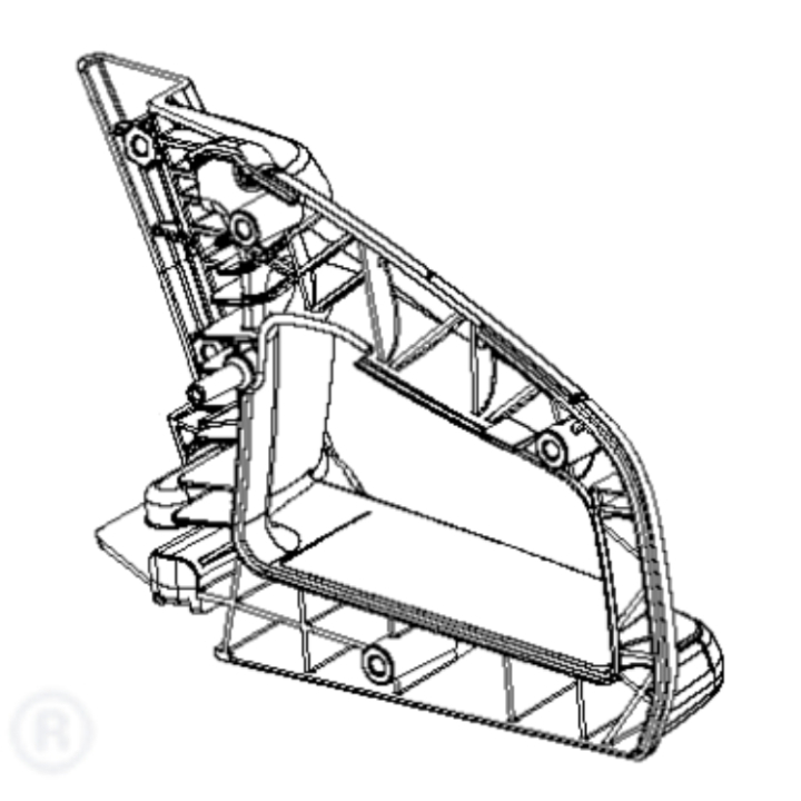 Handle Rear Black i gruppen Reservdelar Motorsågar / Reservdelar McCulloch Motorsågar / Reservdelar McCulloch CS42S hos Motorsågsbutiken (5854356-01)