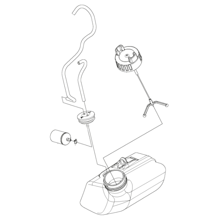 Bränsletank Kompl i gruppen  hos Motorsågsbutiken (5856351-02)