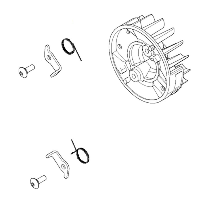Svänghjul Kompl i gruppen Övriga Reservdelar / Reservdelar Husqvarna Lövblåsare / Reservdelar Husqvarna 525BX hos Motorsågsbutiken (5856831-01)