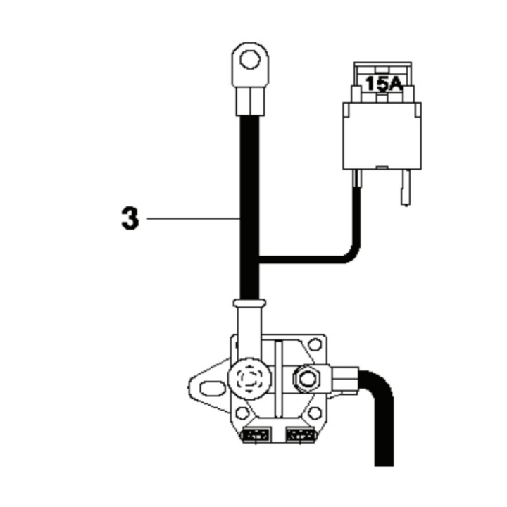 Pluskabel batteri i gruppen  hos Motorsågsbutiken (5862488-01)