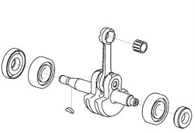 Vevaxel Kpl i gruppen Reservdelar Röjsågar / Reservdelar McCulloch Röjsågar / Reservdelar McCulloch T26 CS hos Motorsågsbutiken (5864916-01)