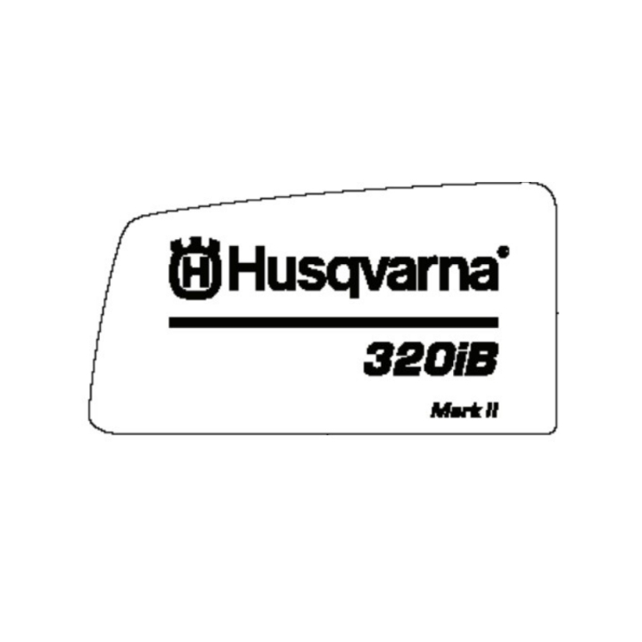 Decal Product Left 320Ib Mii i gruppen Övriga Reservdelar / Reservdelar Husqvarna Lövblåsare / Reservdelar Husqvarna 320iB hos Motorsågsbutiken (5868341-07)