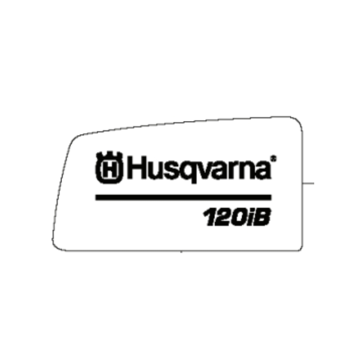 Decal Product Decal i gruppen Övriga Reservdelar / Reservdelar Husqvarna Lövblåsare / Reservdelar Husqvarna 120iB hos Motorsågsbutiken (5868341-08)