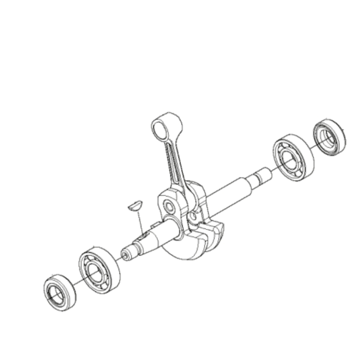 Kit Vevaxel Med Lager i gruppen Övriga Reservdelar / Reservdelar Husqvarna Lövblåsare / Reservdelar Husqvarna 525BX hos Motorsågsbutiken (5880983-01)