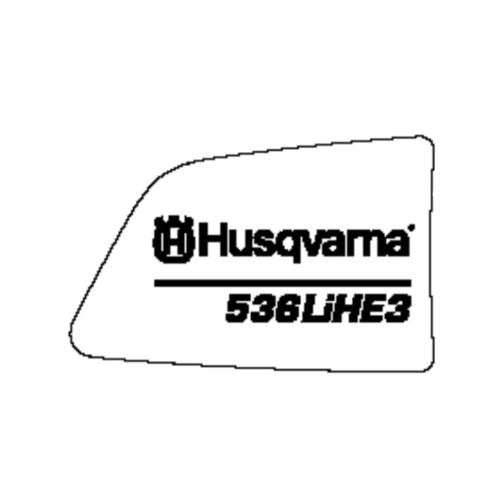 Dekal 536Lihe3 i gruppen Övriga Reservdelar / Reservdelar Husqvarna Häcksaxar / Reservdelar Husqvarna 536LiHE3 hos Motorsågsbutiken (5886028-04)