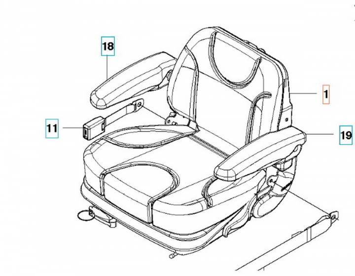 Säte Kompl i gruppen hos Motorsågsbutiken (5886120-01)
