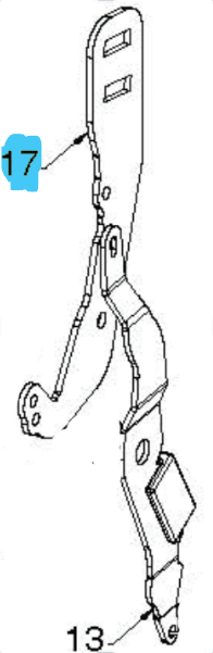 Remhjulsarm i gruppen Övriga Reservdelar / Reservdelar Husqvarna Snöslungor / Reservdelar Husqvarna ST430T hos Motorsågsbutiken (5892629-02)